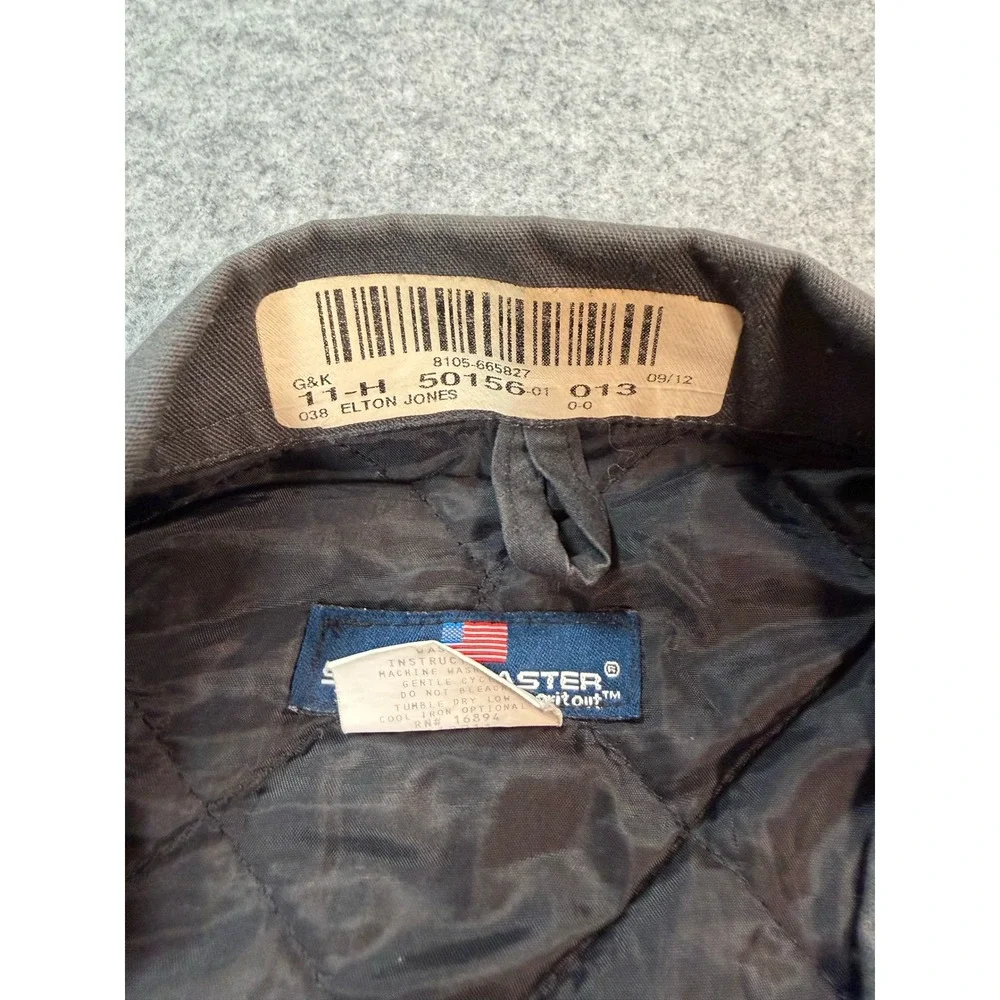 Sportsmaster Mens 2XL Workwear Jacket‎ Gray Quilted USA Made Layne Safety Patch